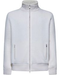 D 40 - Ivory Zip-Up Jacket - Lyst