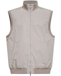 Brunello Cucinelli - Dove Bonded Nylon Padded Vest - Lyst