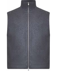 Jil Sander - Melton Wool Padded Vest - Lyst