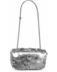 Rabanne - Small Sparkle Baguette Bag Shoulder Bag - Lyst