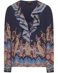 Etro - Paisley Print Silk Crêpe De Chine Shirt - Lyst