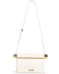 Jacquemus - Light Ivory Rond Carré Clutch With Shoulder Strap - Lyst