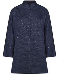 Giorgio Armani - Sequined Viscose Blend Single-Breasted Jacket - Lyst