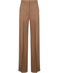 Max Mara - Light Wool Fernet Straight Trousers - Lyst