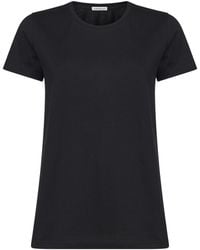 Moncler - Cotton Jersey Logo Patch T-Shirt - Lyst