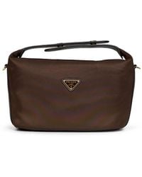 Prada - Burnt Prada Chérie Mini Handbag With Shoulder Strap - Lyst