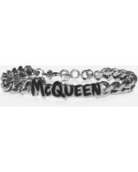 Alexander McQueen Graffiti Logo Bracelet - Multicolor
