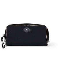 Burberry - Large Travel Bag With Check Trims - Lyst