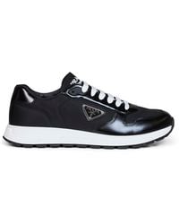 Prada - Re-Nylon And Brushed Leather Prax 01 Sneakers - Lyst