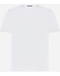 C.P. Company - Logo And Pockets Cotton T-Shirt - Lyst