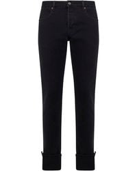 Gucci - Web Turn-Up Slim-Fit Jeans - Lyst