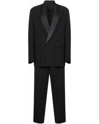 Giorgio Armani - Virgin Wool Crepe Double-Breasted Tuxedo Suit - Lyst