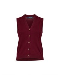 Max Mara - Burgundy Knit Smmsaggio Vest - Lyst