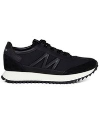 Moncler - Suede And Nubuck Pacey2 Sneakers - Lyst