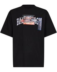 Balenciaga - Bumper Stickers Medium Fit T-Shirt - Lyst