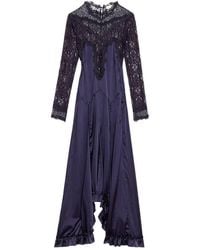 Isabel Marant - Dolores Lace-Trimmed Silk-Blend Satin Gown - Lyst