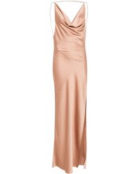 ANDAMANE - Abito in satin di raso - Lyst