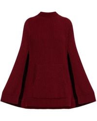 Max Mara - Wool And Cachemire Cape Dress - Lyst