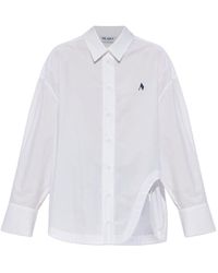The Attico - Logo Cotton Shirt - Lyst