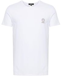 Versace - Graphic-print Crewneck Stretch-cotton T-shirt X - Lyst