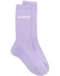 Jacquemus - Les Chaussettes Logo-intarsia Socks - Lyst