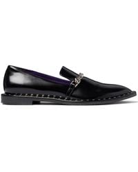 Stella McCartney - Falabella Chain-link Detailing Loafers - Lyst