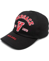 Versace - Logo-embroidered Cap - Lyst