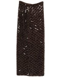 P.A.R.O.S.H. - Sequin-Embellished Maxi Skirt - Lyst