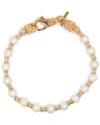 Emanuele Bicocchi Bracelet With Pearls - Metallic