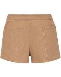 Max Mara - Cotton Mini Shorts - Lyst