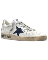 スニーカー Golden  White Bluette Wood Ash Ballstar Sneakers White/bluette/wood ash Ballstar sneakers – Lord & Taylor