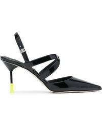 MSGM - 95mm Pointed Leather Pumps - Lyst