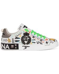 Dolce & Gabbana - 'Graffiti' Sneakers - Lyst
