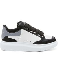 Alexander McQueen - Court Oversized-sole Leather Low-top Trainers - Lyst