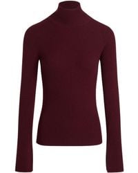 Patou - Wool Blend Ribbed Sweater - Lyst