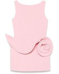 Magda Butrym - Floral Applique Mini Dress - Lyst