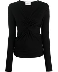 Isabel Marant - Knot-detail Long-sleeved Top - Lyst