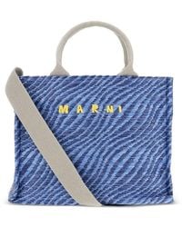 Marni - Borsa Tote Piccola Con Stampa - Lyst