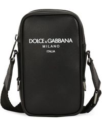 Dolce & Gabbana - Small Leather Crossbody Bag - Lyst