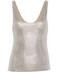 GIUSEPPE DI MORABITO - Tank Top With Crystals - Lyst