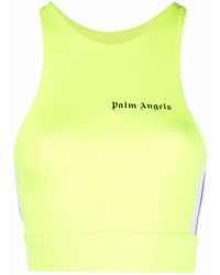 palm angels crop top moletom com capuz