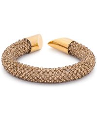 Rabanne - Pixel Tube Bracelet With Crystals - Lyst