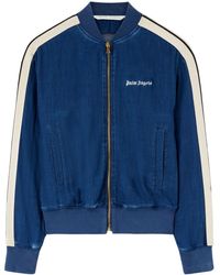 Palm Angels - Chambray Sports Bomber Jacket - Lyst