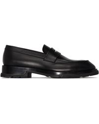 Chatham Mens McQueen Black Premium Leather Penny Loafers 