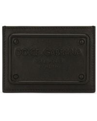 Dolce & Gabbana - Portacarte con placca logo - Lyst