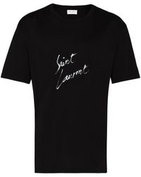 Saint Laurent T-shirt Logo - Black