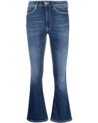 Dondup Flared Cropped Jeans - Blue