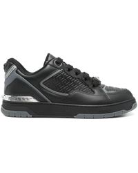 Versace - 'Greca' Leather Blend Sneakers - Lyst
