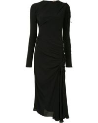 N°21 Ruched Drawstring Dress - Black