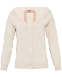 N°21 - Buttoned Cardigan - Lyst